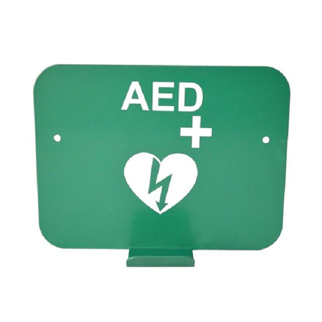 Support Universel En Acier Vert AED Pour Défibrillateur Mindray BeneHeart D1/Support Mural Avec Logo ILCOR AED