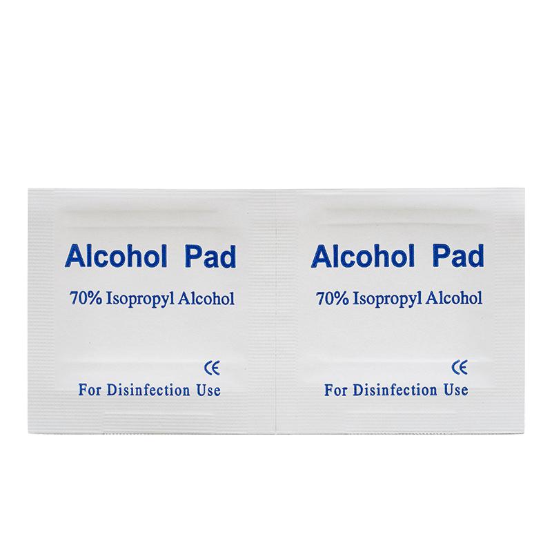 Taille et logo personnalisés Tampons antiseptiques de préparation d'alcool à usage multiple 75% de lingettes de préparation d'alcool isopropylique pour la désinfection