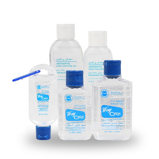 Vente en gros OEM en stock désinfectant antiseptique pour les mains sans rinçage 500 ml gel antibactérien gel désinfectant pour les mains